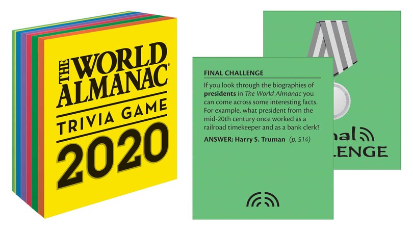 Front cover_The World Almanac 2020 Trivia Game