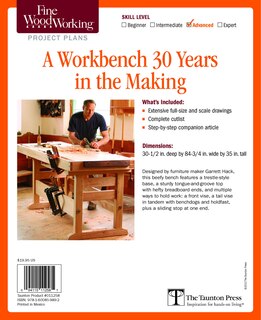 Front cover_Fine Woodworking's A Workbench 30 Years in the Making Plan