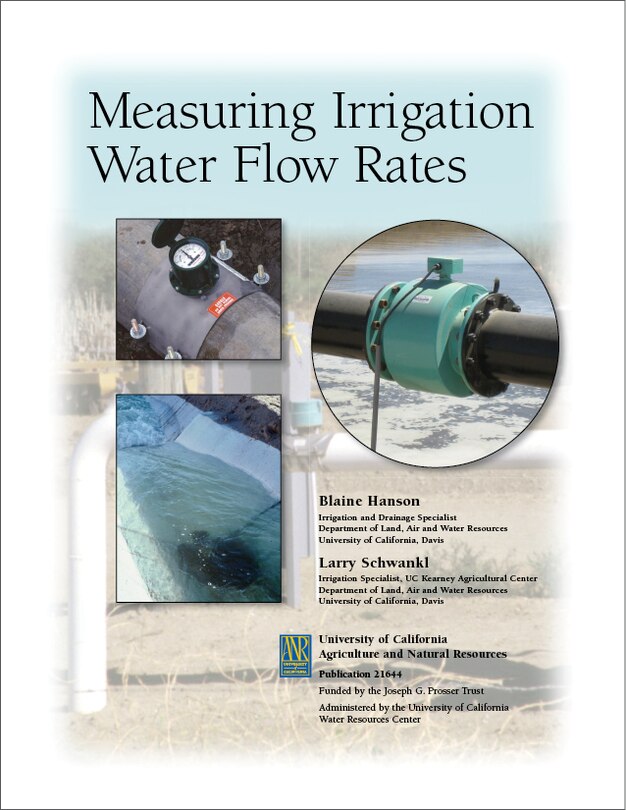 Front cover_Measuring Irrigation Water Flow Rates