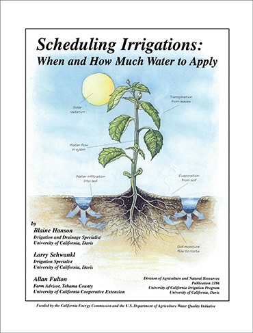 Front cover_Scheduling Irrigations