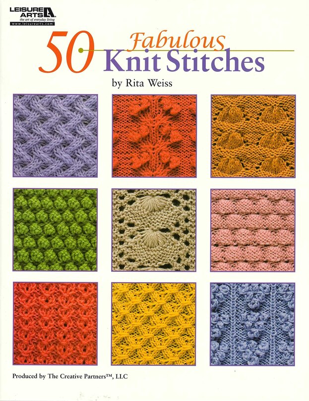 Front cover_50 Fabulous Knit Stitches