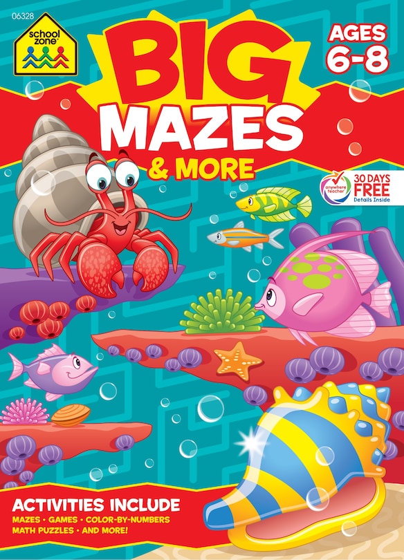 Couverture_School Zone Big Mazes & More Workbook