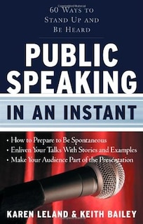 Couverture_Public Speaking In An Instant
