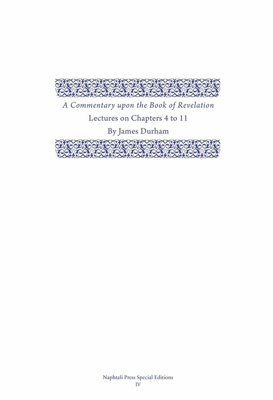 Front cover_A Commentary Upon the Book of the Revelation