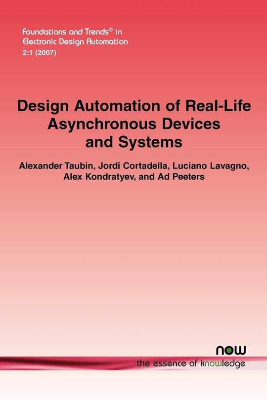 Couverture_Design Automation of Real-Life Asynchronous Devices and Systems