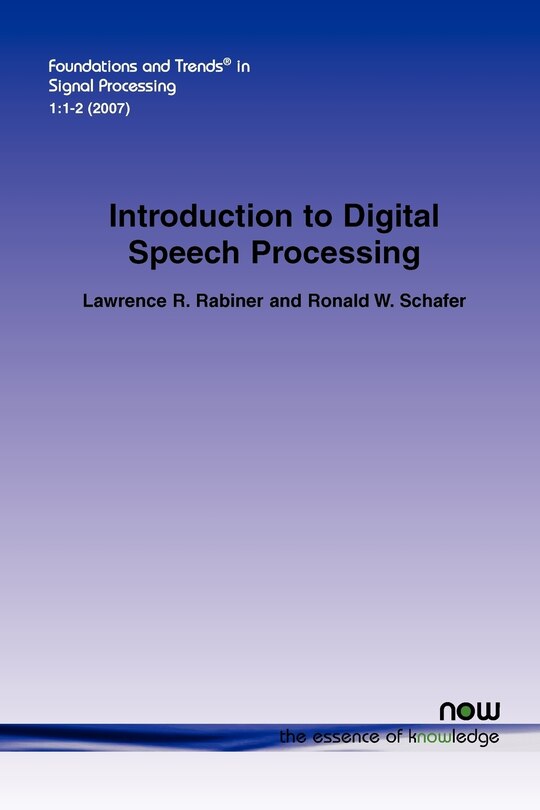 Front cover_An Introduction to Digital Speech Processing