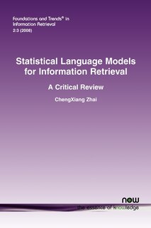 Front cover_Statistical Language Models for Information Retrieval