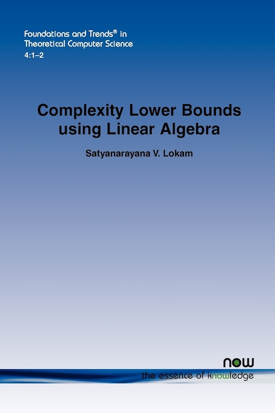 Front cover_Complexity Lower Bounds using Linear Algebra