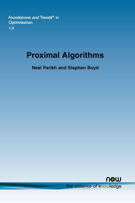 Front cover_Proximal Algorithms