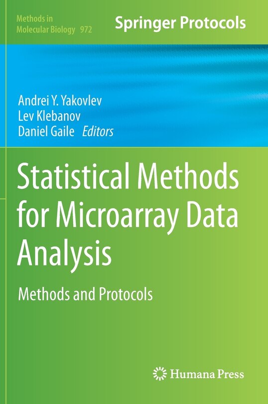 Front cover_Statistical Methods for Microarray Data Analysis