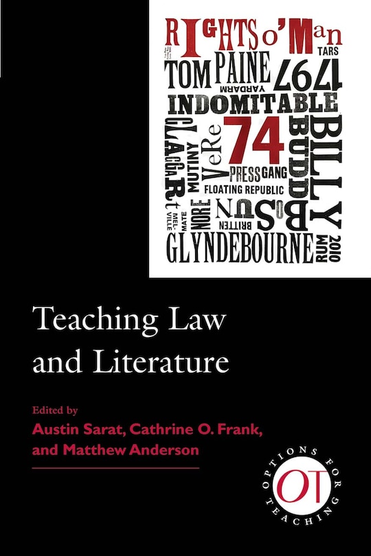 Front cover_Teaching Law and Literature