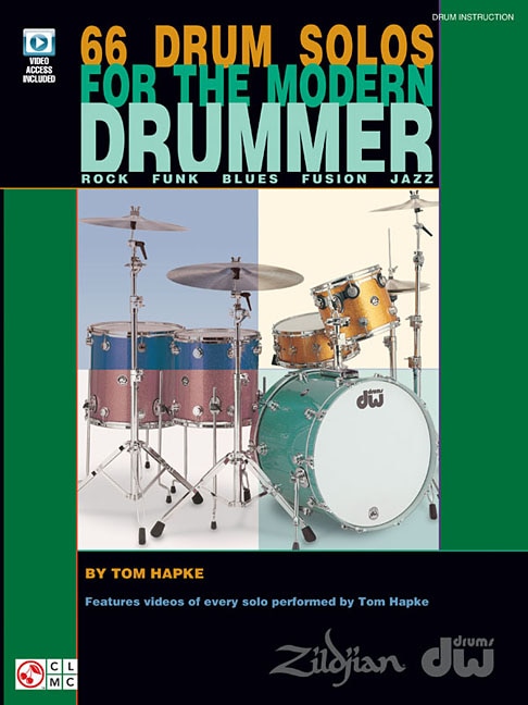 Couverture_66 Drum Solos for the Modern Drummer Rock * Funk * Blues * Fusion * Jazz Book/Online Video