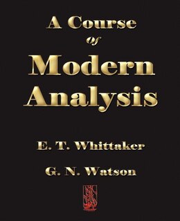 Front cover_A Course of Modern Analysis
