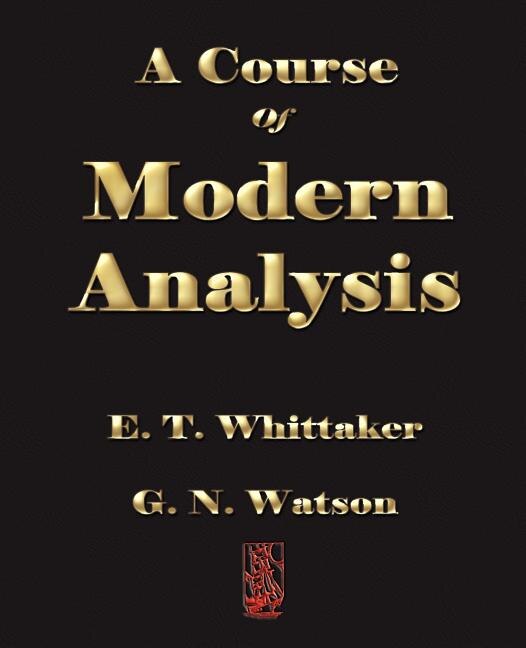 Front cover_A Course of Modern Analysis