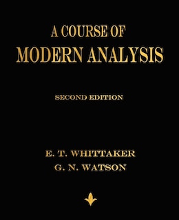 Front cover_A Course of Modern Analysis