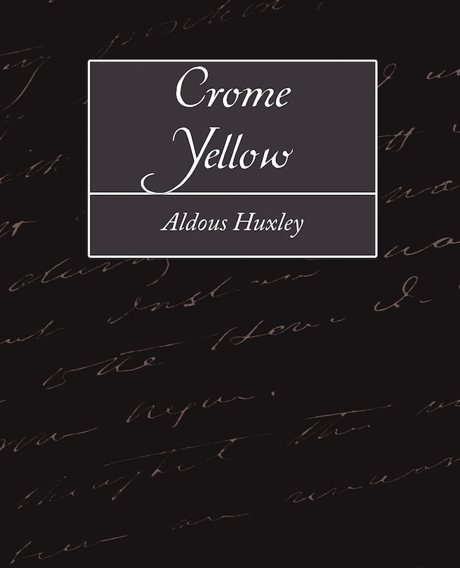 Front cover_Crome Yellow