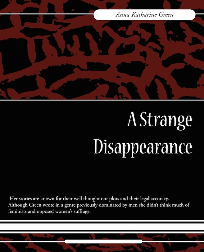 Front cover_A Strange Disappearance