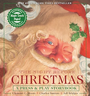 The Night Before Christmas Press and   Play Storybook: The Classic Edition Hardcover Book Narrated by Jeff Bridges