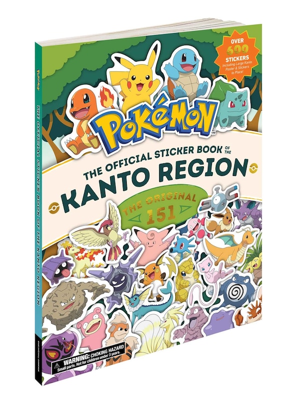 Couverture_Pokémon The Official Sticker Book of the Kanto Region