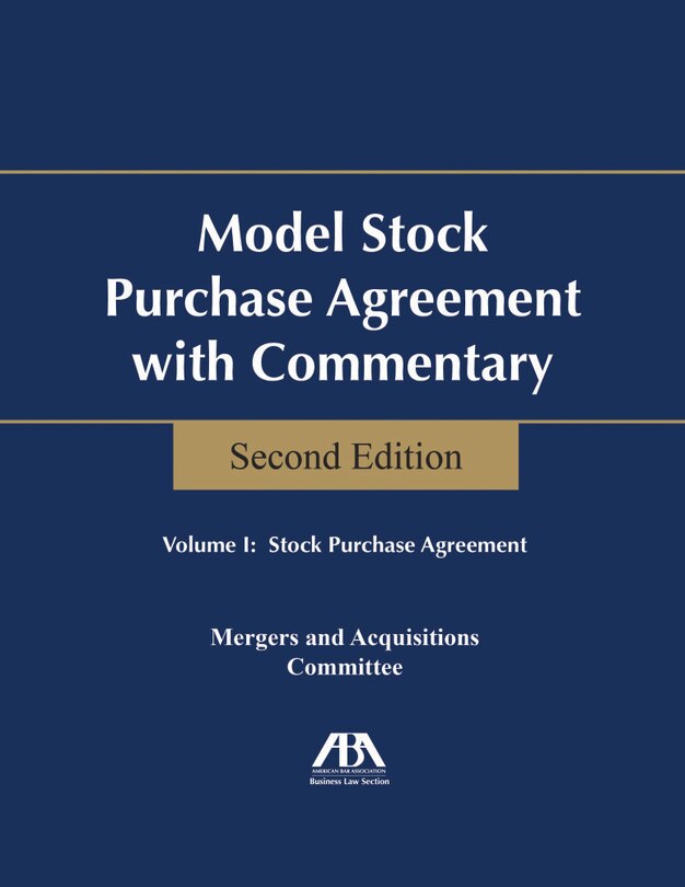 Couverture_Model Stock Purchase Agreement With Commentary
