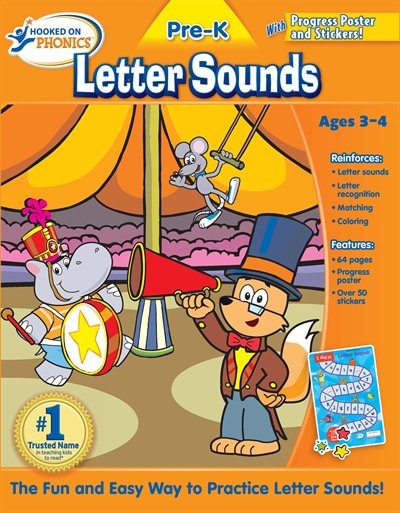 Hooked on Phonics Pre-K Letter Sounds Workbook