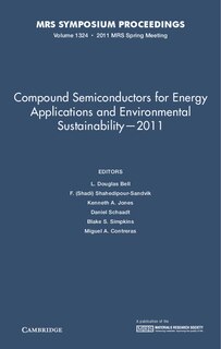 Couverture_Compound Semiconductors for Energy Applications and Environmental Sustainability — 2011: Volume 1324