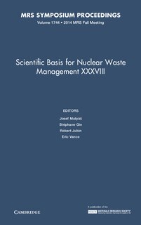 Couverture_Scientific Basis For Nuclear Waste Management Xxxviii: Volume 1744
