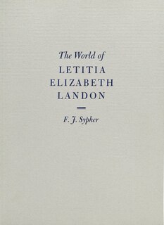 Front cover_The World of Letitia Elizabeth Landon