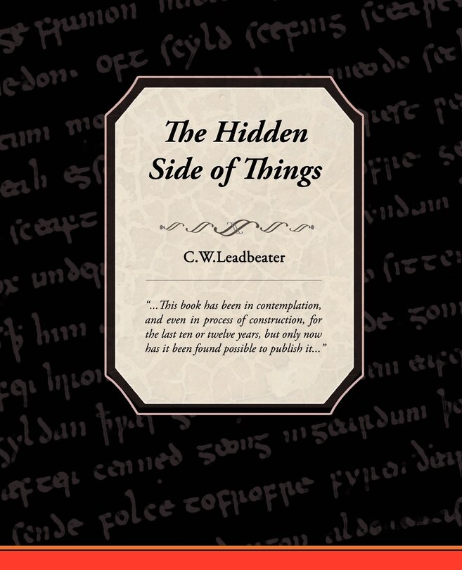 Front cover_The Hidden Side of Things