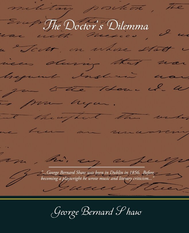 Front cover_The Doctors Dilemma