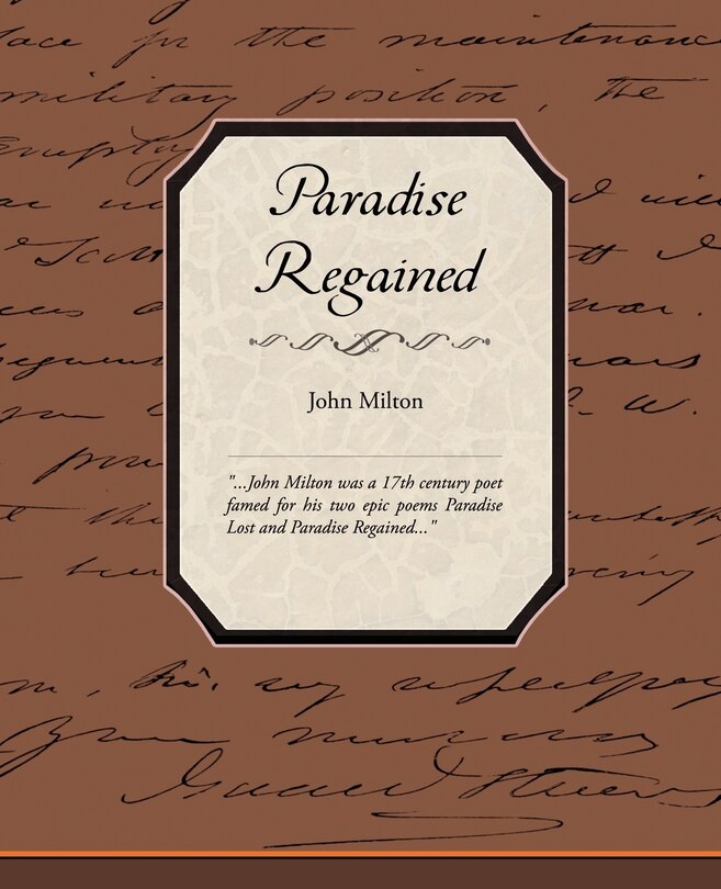 Front cover_Paradise Regained