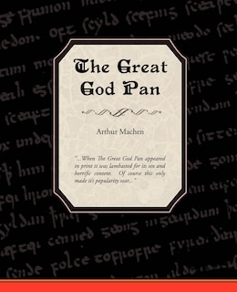 Front cover_The Great God Pan