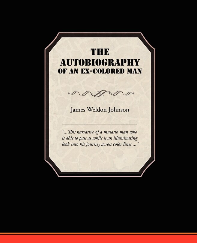 Couverture_The Autobiography of an Ex-Colored Man