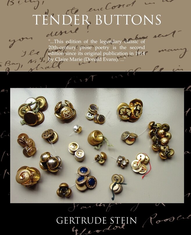 Front cover_Tender Buttons Objects--Food--Rooms