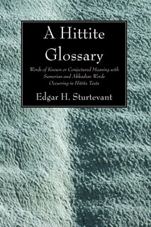Front cover_A Hittite Glossary