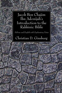 Front cover_Jacob Ben Chajim Ibn Adonijah's Introduction to the Rabbinic Bible