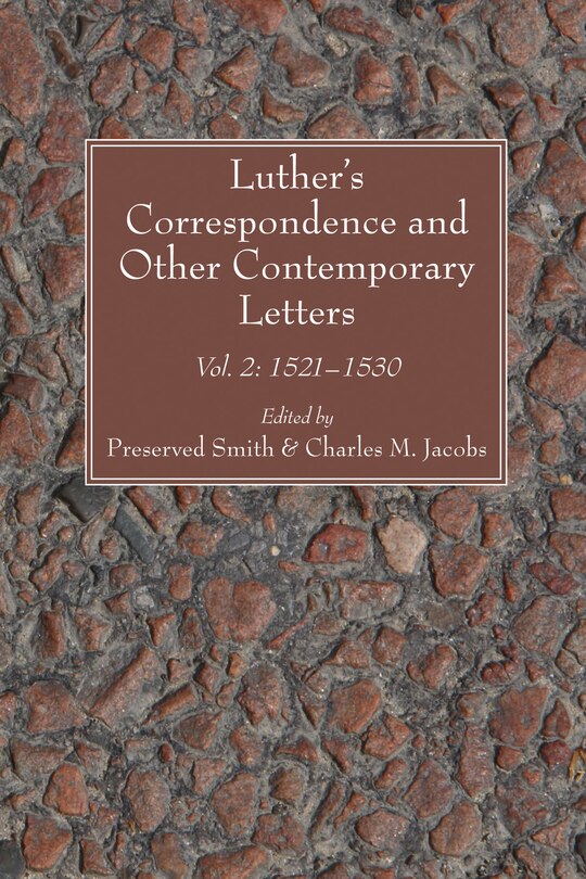 Front cover_Luther's Correspondence and Other Contemporary Letters