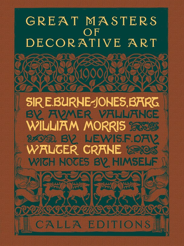 Couverture_Great Masters of Decorative Art: Burne-Jones, Morris, and Crane