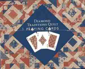 Diamond Traditions Quilt Playing Cards Display: Point Of Purchase Carton With 12 Decks by Cheryl Arkison
