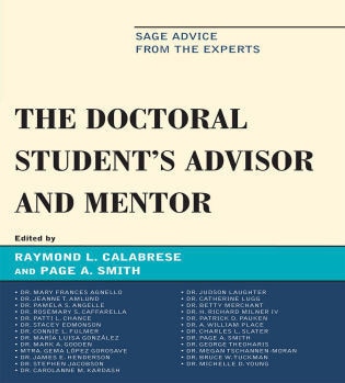 Front cover_The Doctoral StudentOs Advisor and Mentor