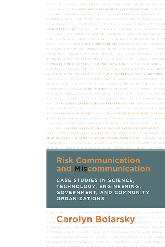 Couverture_Risk Communication and Miscommunication