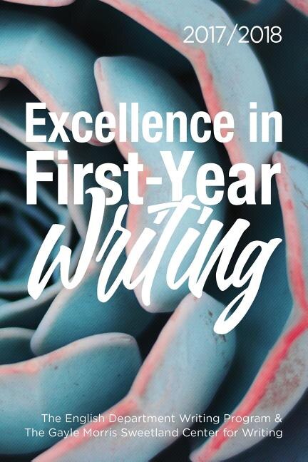 Couverture_Excellence In First-year Writing 2017/2018