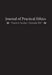 Front cover_Journal of Practical Ethics, Vol. 9, No. 1