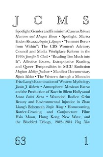 Front cover_Journal of Cinema and Media Studies, vol. 63, no. 1
