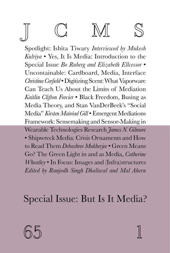 Front cover_Journal of Cinema and Media Studies, vol. 65, no. 1