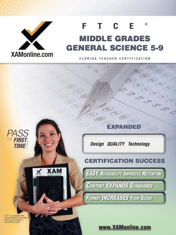 Front cover_FTCE Middle Grades General Science 5-9 Teacher Certification Test Prep Study Guide