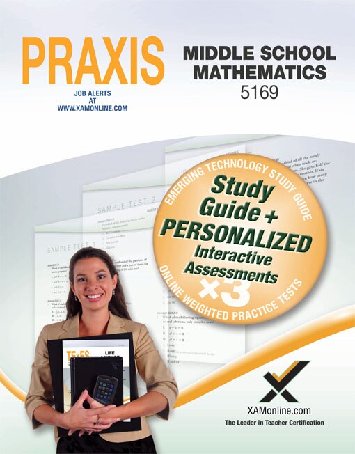 Front cover_Praxis Middle School Mathematics 5169 Book And Online