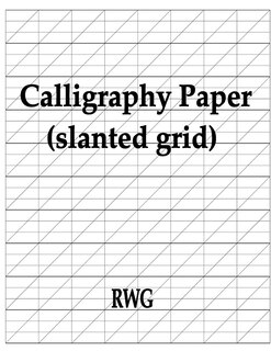 Front cover_Calligraphy Paper (slanted grid)