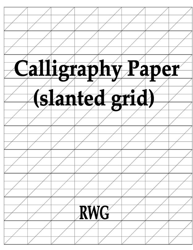 Front cover_Calligraphy Paper (slanted grid)