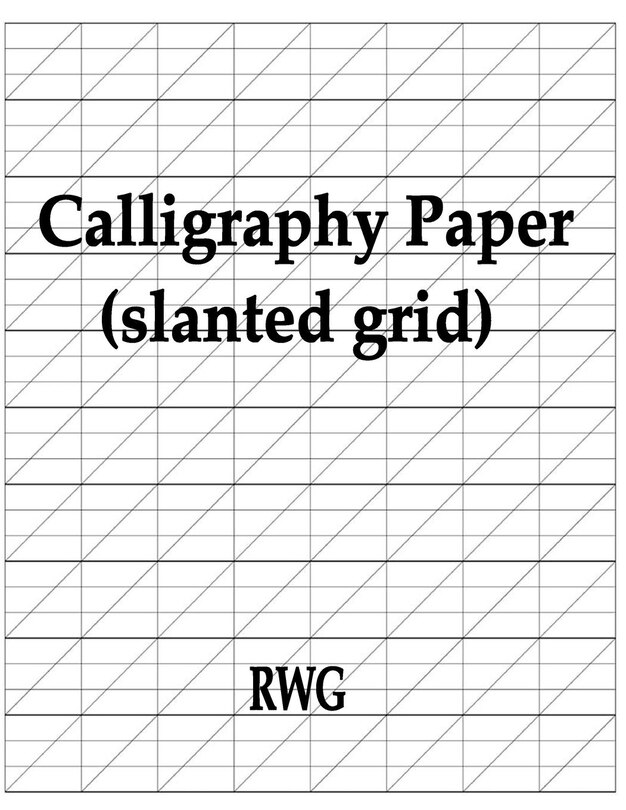 Couverture_Calligraphy Paper (slanted grid)